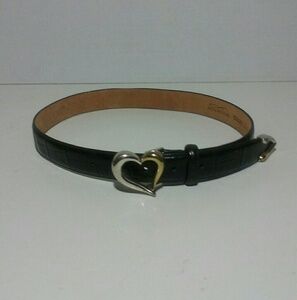 Brighton Gold Silver Heart Belt